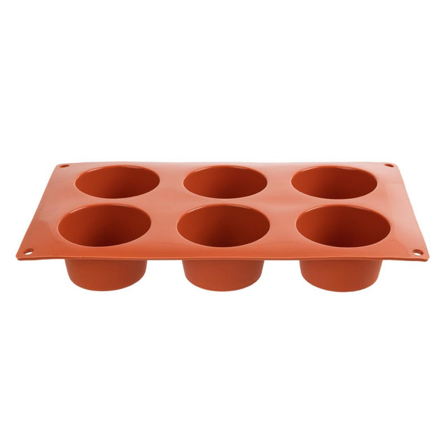 Pavoni Formaflex Silicone Muffin Mould 6 Cup - N933  Pavoni   
