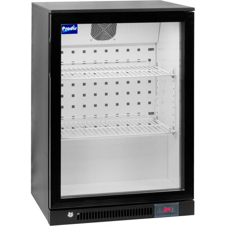 Prodis NT1BHLO-HC single door low profile bottle cooler black finish Single Door Bottle Coolers Prodis