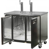 Prodis Double Door Keg Cooler with Double Tap – Commercial Beer Dispenser | NTKC2 Keg Coolers & Beer Dispensers Prodis