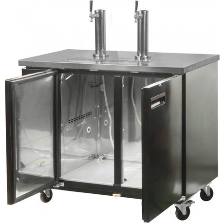 Prodis Double Door Keg Cooler with Double Tap – Commercial Beer Dispenser | NTKC2 Keg Coolers & Beer Dispensers Prodis