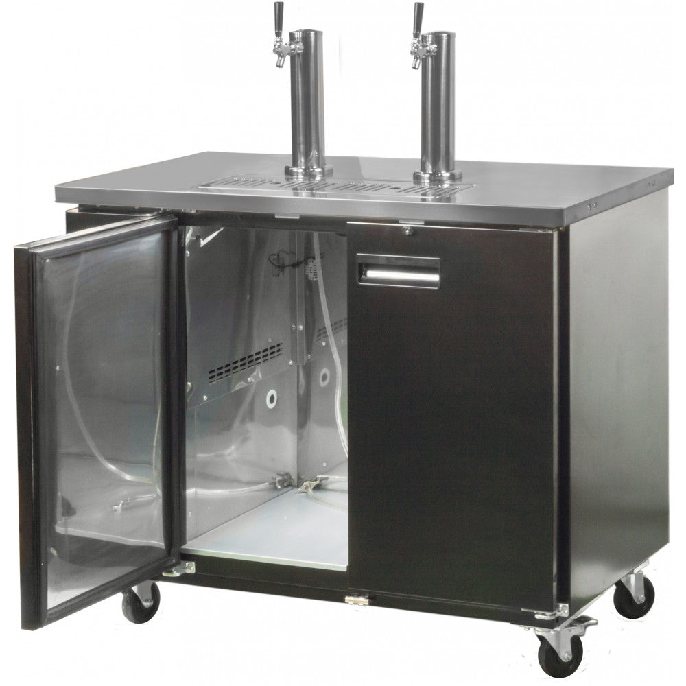 Prodis Double Door Keg Cooler with Double Tap – Commercial Beer Dispenser | NTKC2 Keg Coolers & Beer Dispensers Prodis