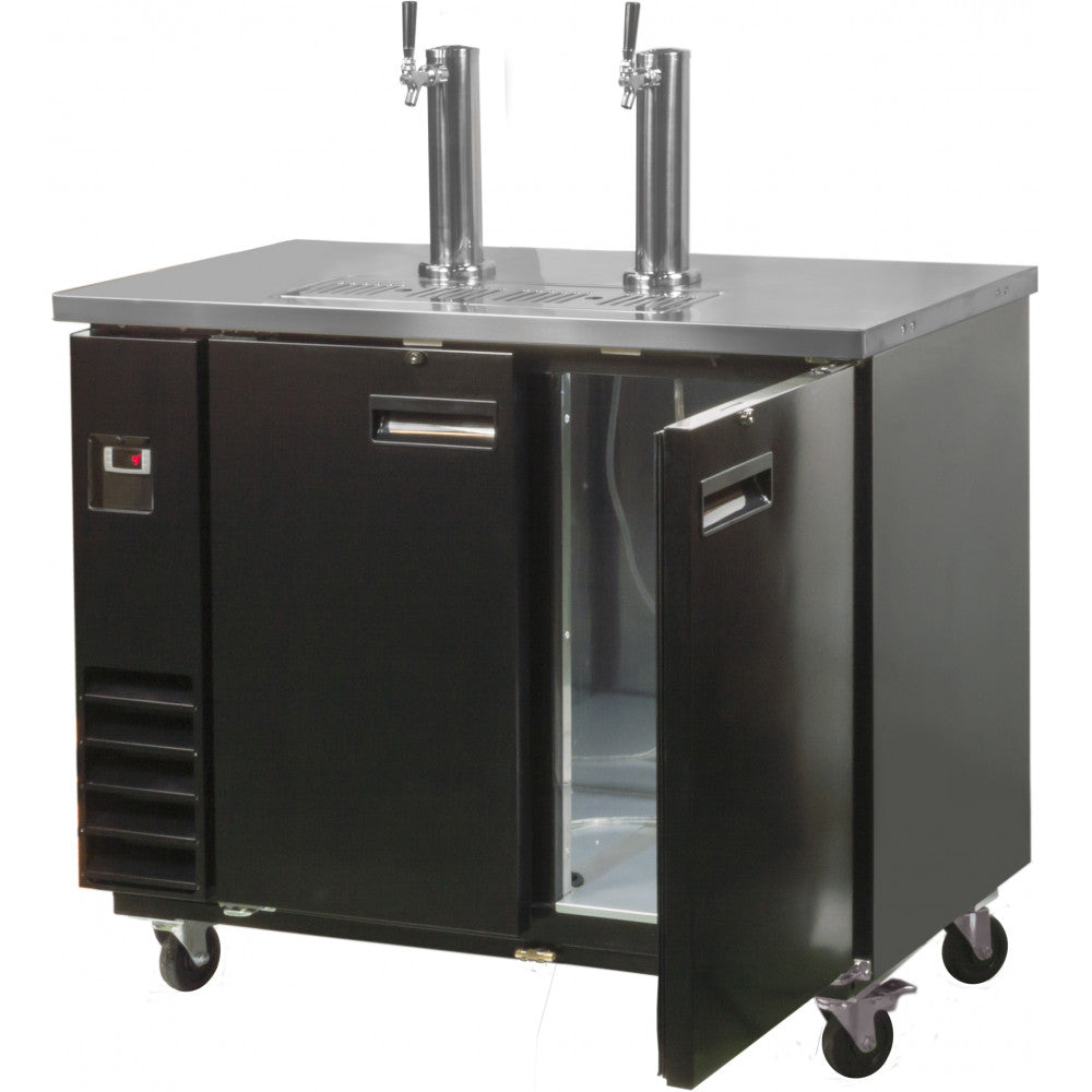 Prodis Double Door Keg Cooler with Double Tap – Commercial Beer Dispenser | NTKC2 Keg Coolers & Beer Dispensers Prodis