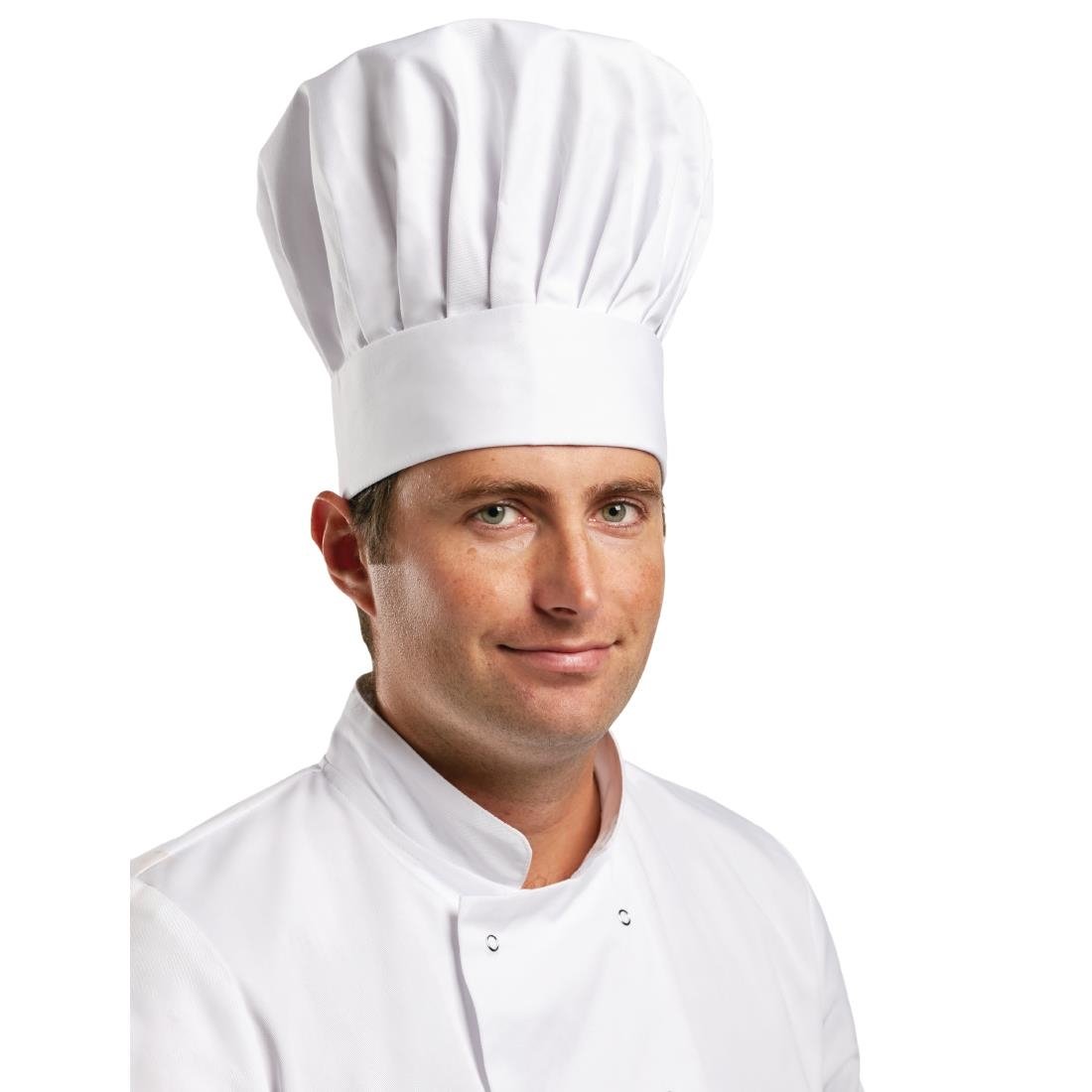 Whites Tallboy Unisex Hat L - A200-L Chef Hats and Toques Whites Chefs Clothing   