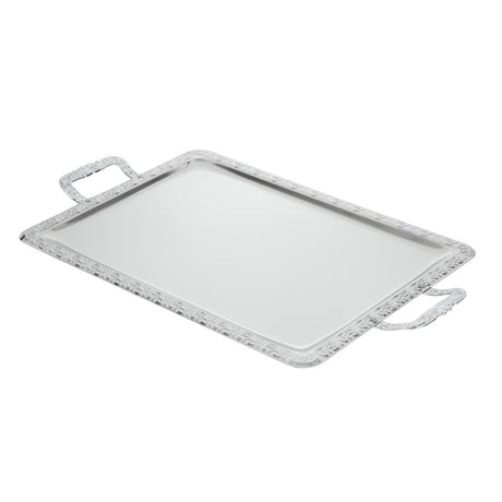 APS Stainless Steel Rectangular Handled Service Tray 600mm - P004  APS   