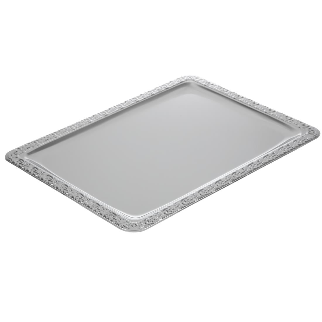 APS Stainless Steel Rectangular Service Tray 420mm - P005  APS   