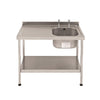 KWC DVS Self Assembly Stainless Steel Sink Left Hand Drainer 1000x600mm - P050  KWC DVS   