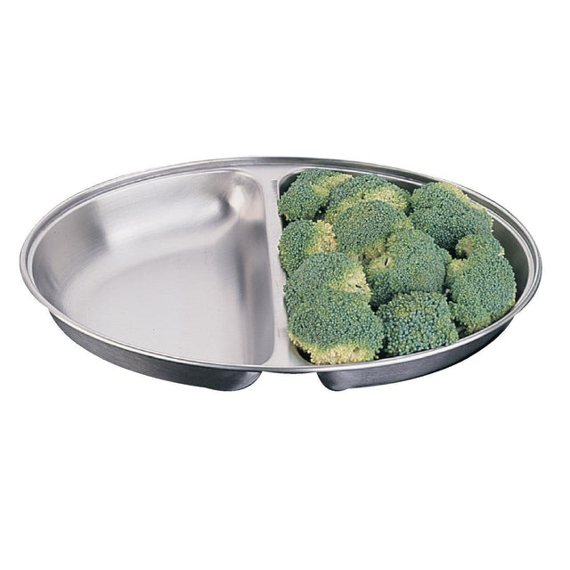 Olympia Oval Vegetable Dish with Two Compartments 300mm - P186  Olympia   