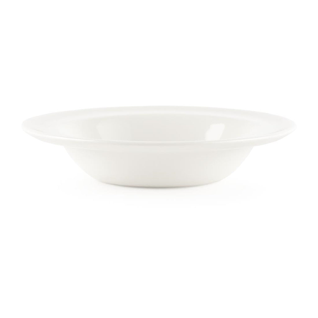 Churchill Whiteware Rimmed Fruit Bowls 190ml (Pack of 24) - P284 Bowls Churchill