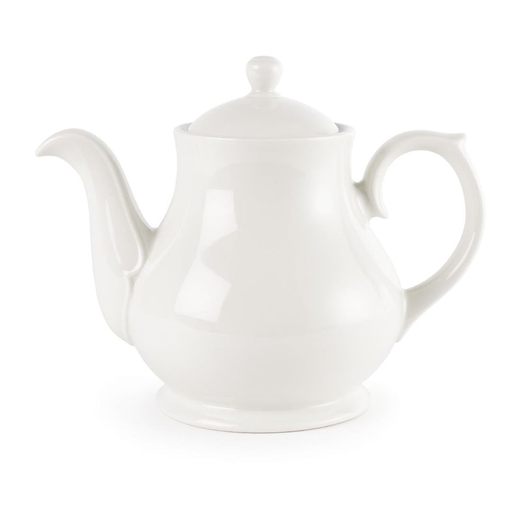 Churchill Whiteware Tea and Coffee Pots 852ml (Pack of 4) - P321 Churchill Super Vitrified Churchill   
