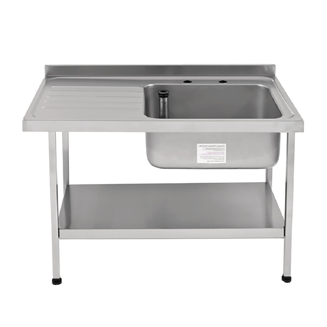 KWC DVS Self Assembly Stainless Steel Sink Left Hand Drainer 1200x650mm - P366  KWC DVS   