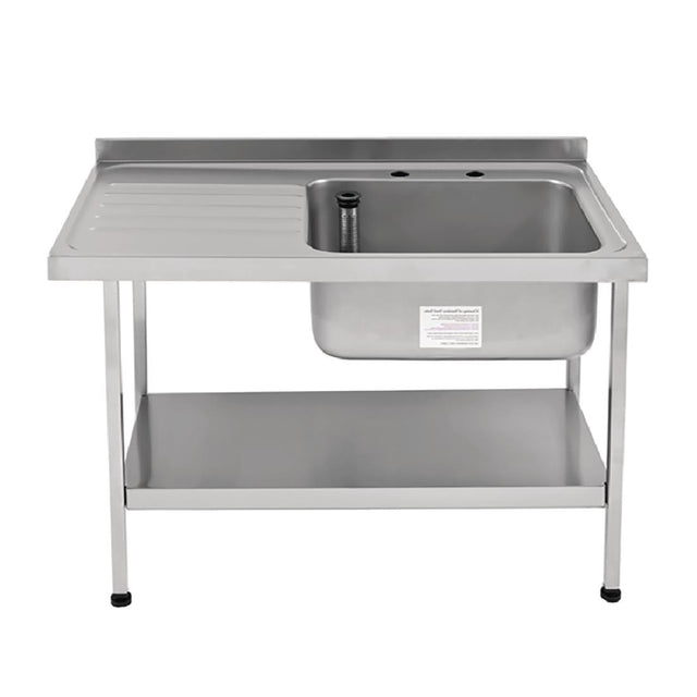 KWC DVS Self Assembly Stainless Steel Sink Left Hand Drainer 1200x650mm - P366  KWC DVS   