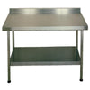 KWC DVS Stainless Steel Wall Table with Upstand 900x600mm - P075 Stainless Steel Wall Tables KWC DVS