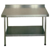 KWC DVS Stainless Steel Wall Table with Upstand 1200x650mm - P078 Stainless Steel Wall Tables KWC DVS