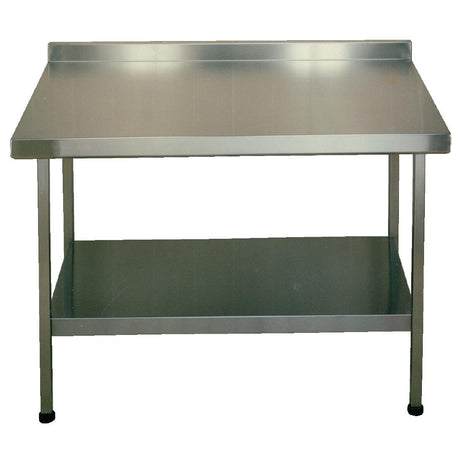 KWC DVS Stainless Steel Wall Table with Upstand 1200x650mm - P078 Stainless Steel Wall Tables KWC DVS