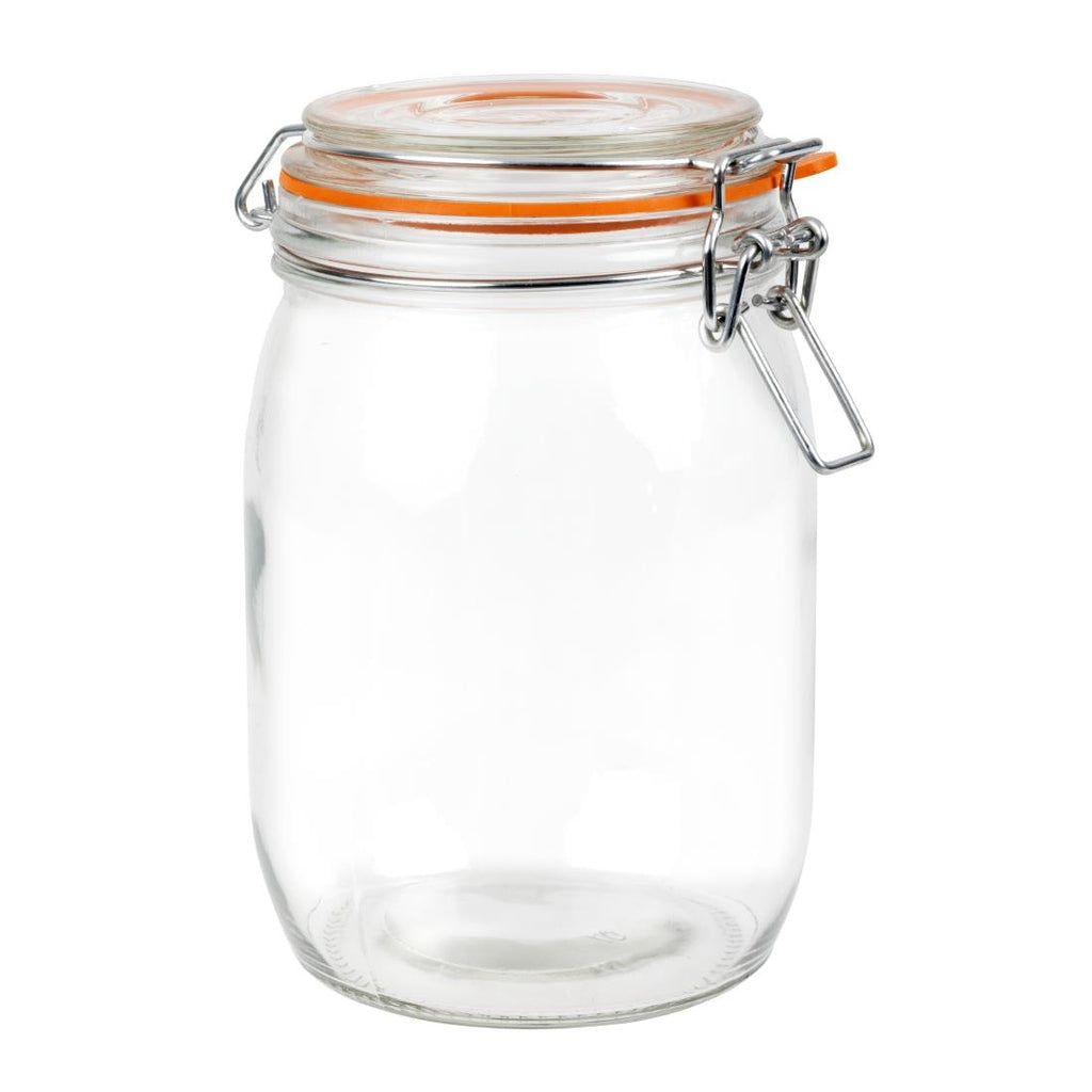Vogue Clip Top Preserve Jar 1000ml - P492  Vogue   