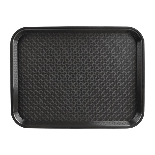Olympia Kristallon Polypropylene Fast Food Tray Black Medium 415mm - P501  Olympia   