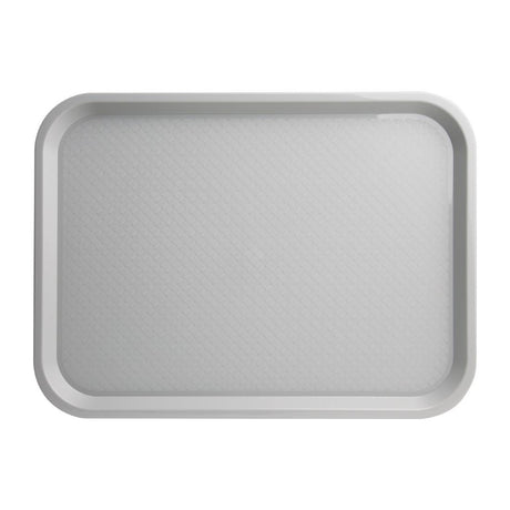 Olympia Kristallon Polypropylene Fast Food Tray Grey Medium 415mm - P502  Olympia   