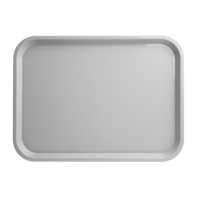 Olympia Kristallon Polypropylene Fast Food Tray Grey Medium 415mm - P502  Olympia   