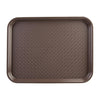 Olympia Kristallon Medium Polypropylene Fast Food Tray Brown 415mm - P503  Olympia   