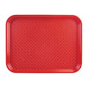 Olympia Kristallon Polypropylene Fast Food Tray Red Medium 415mm - P504  Olympia   
