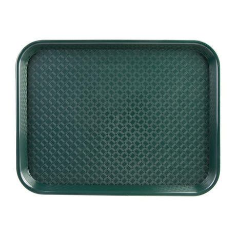 Olympia Kristallon Medium Polypropylene Fast Food Tray Green 415mm - P505  Olympia   
