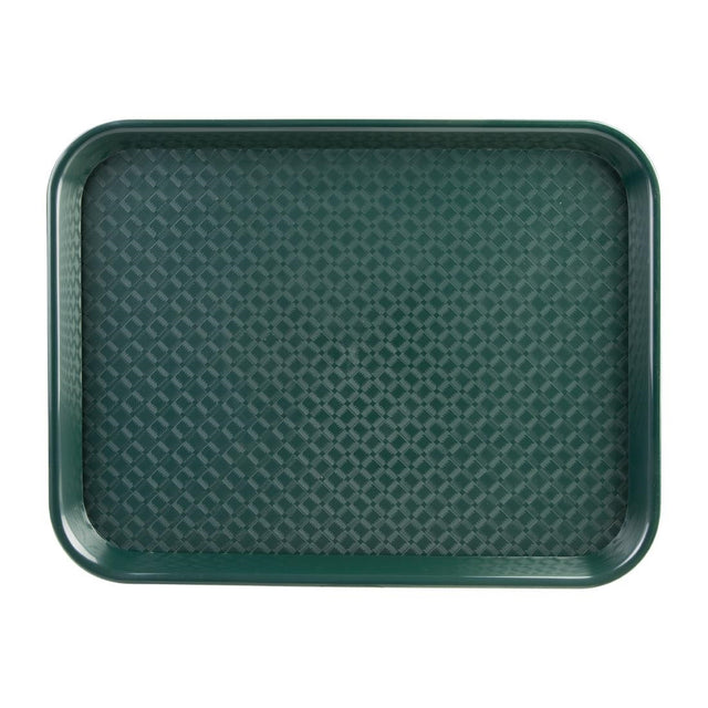 Olympia Kristallon Medium Polypropylene Fast Food Tray Green 415mm - P505  Olympia   