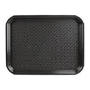 Olympia Kristallon Polypropylene Fast Food Tray Black Large 450mm - P507  Olympia   