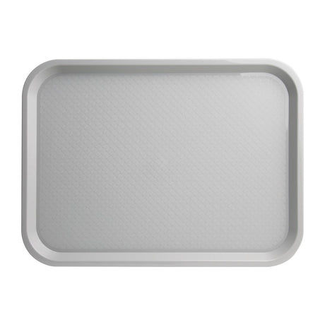 Olympia Kristallon Polypropylene Fast Food Tray Grey Large 450mm - P508  Olympia   