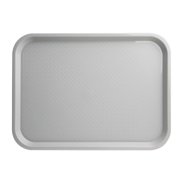Olympia Kristallon Polypropylene Fast Food Tray Grey Large 450mm - P508  Olympia   