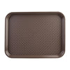 Olympia Kristallon Large Polypropylene Fast Food Tray Brown 450mm - P509  Olympia   