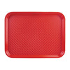 Olympia Kristallon Polypropylene Fast Food Tray Red Large 450mm - P510  Olympia   