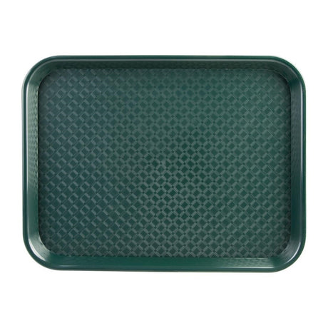 Olympia Kristallon Large Polypropylene Fast Food Tray Green 450mm - P511  Olympia   