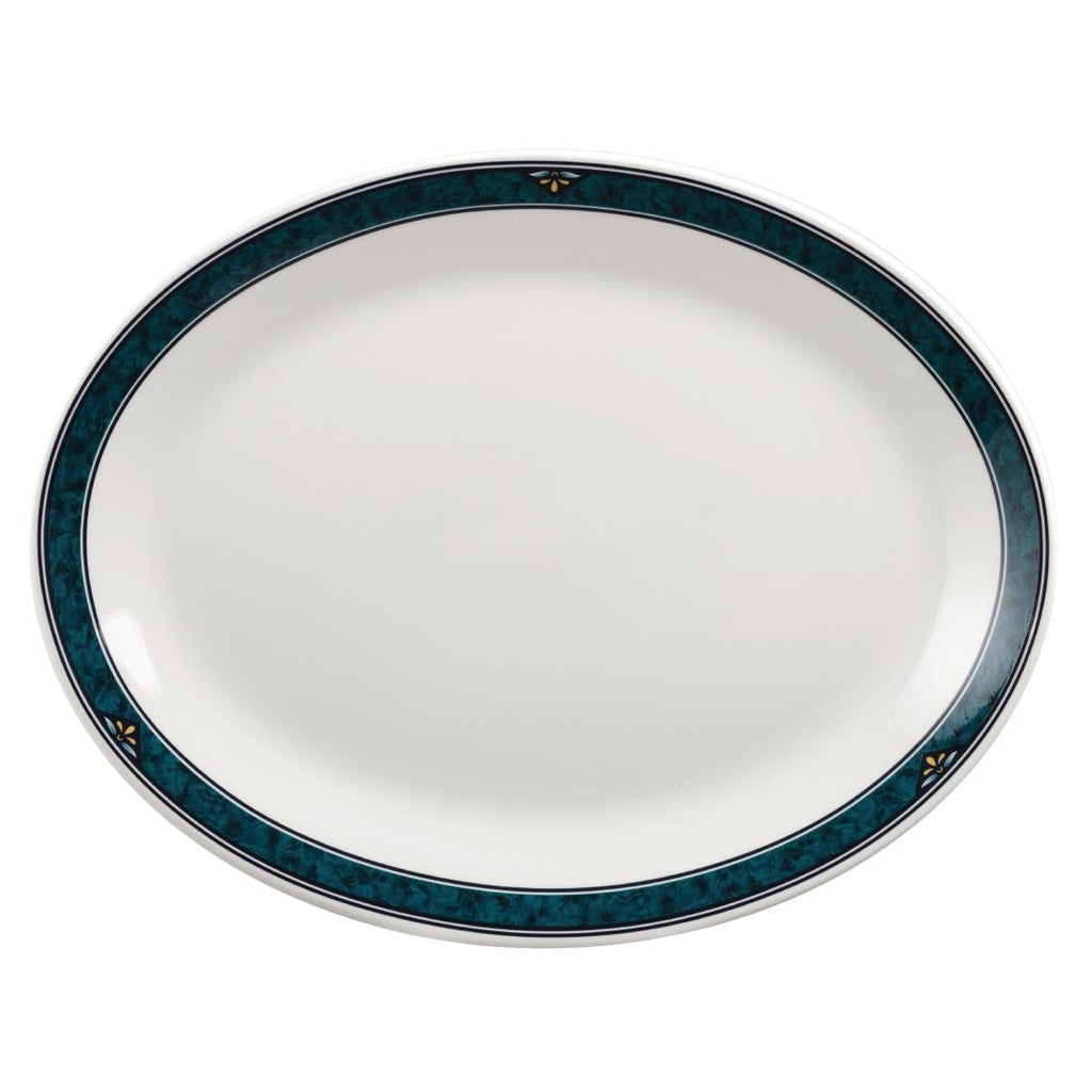 Churchill Verona Oval Platters 305mm (Pack of 12) - P631 Churchill Super Vitrified Churchill   
