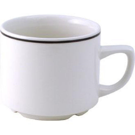Churchill Black Line Maple Tea Cups 199ml (Pack of 24) - P680 Cups and Mugs Churchill