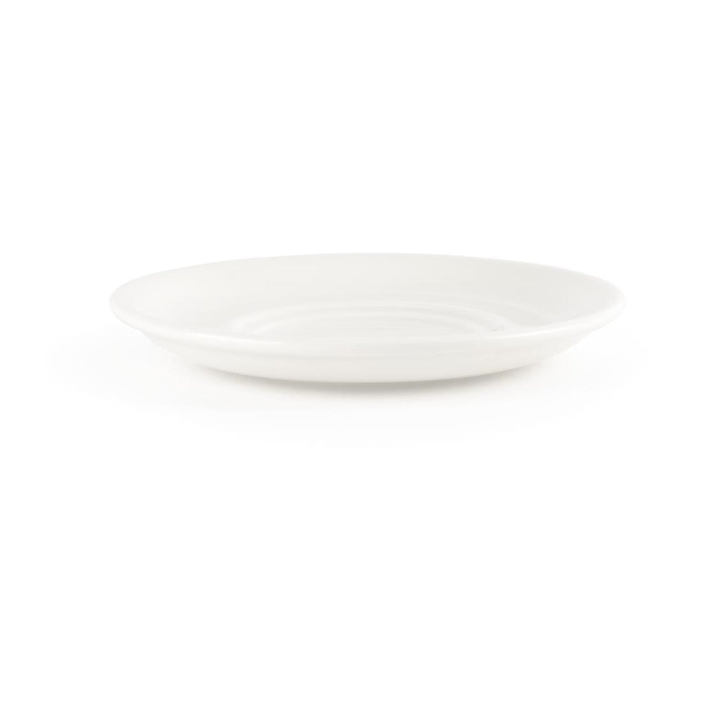 Churchill Whiteware Maple Saucers 150mm (Pack of 24) - P734 Churchill Super Vitrified Churchill   