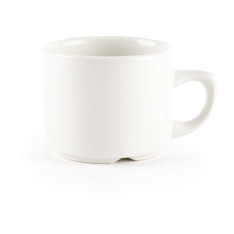 Churchill Whiteware Stackable Maple Espresso Cups 114ml (Pack of 24) - P738 Cups and Mugs Churchill
