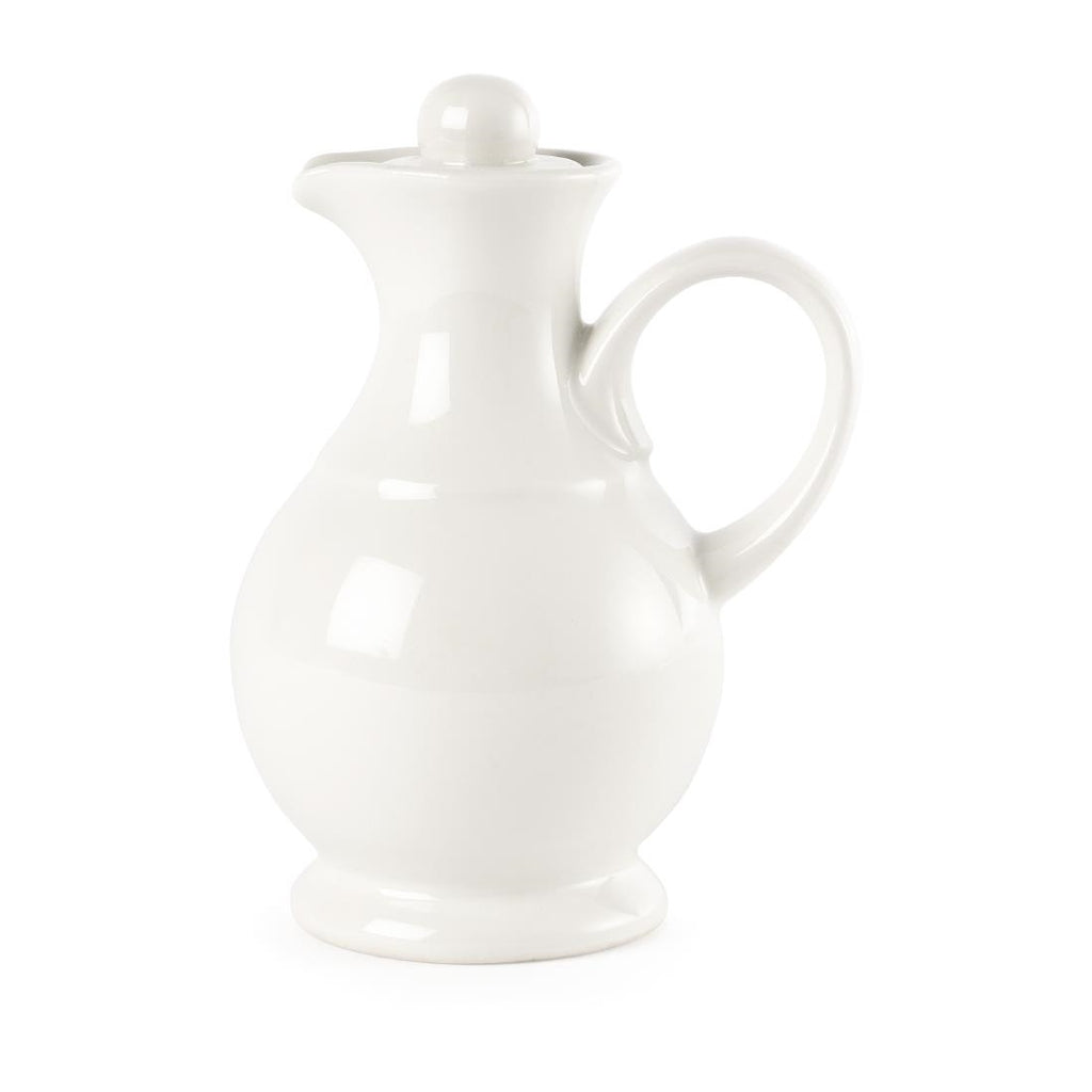 Churchill Whiteware Vinegar and Oil Bottles 170ml (Pack of 6) - P745 Churchill Super Vitrified Churchill   