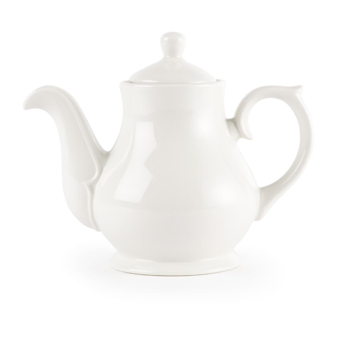 Churchill Whiteware Sandringham Tea and Coffee Pots 426ml (Pack of 4) - P746 Churchill Super Vitrified Churchill   