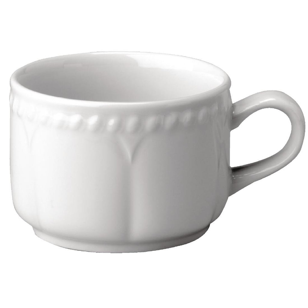 Churchill Buckingham Stackable Tea Cups 212ml (Pack of 24) - P850 Cups and Mugs Churchill