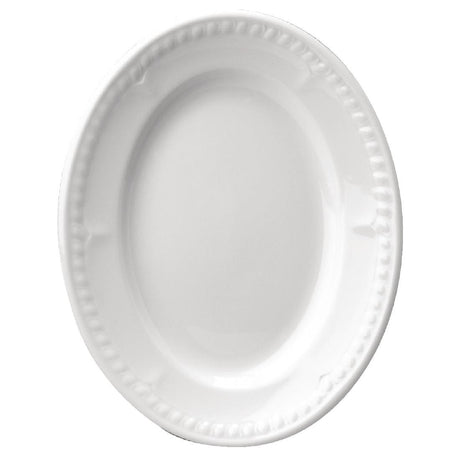 Churchill Buckingham White Oval Platters (Pack of 12) - M528 Churchill Super Vitrified Churchill   