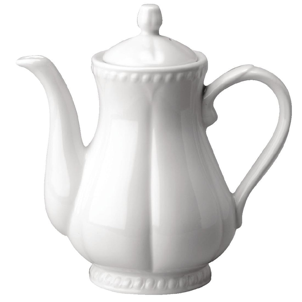 Churchill Buckingham White Coffee Pots 568ml (Pack of 4) - P866 Churchill Super Vitrified Churchill   