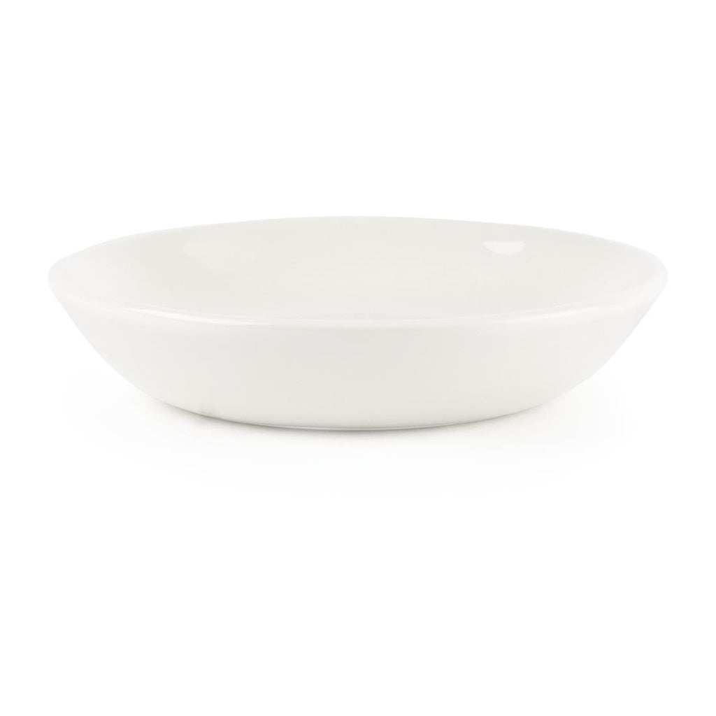 Churchill Plain Whiteware Butter Dish (Pack of 24) - P876 Churchill Super Vitrified Churchill   