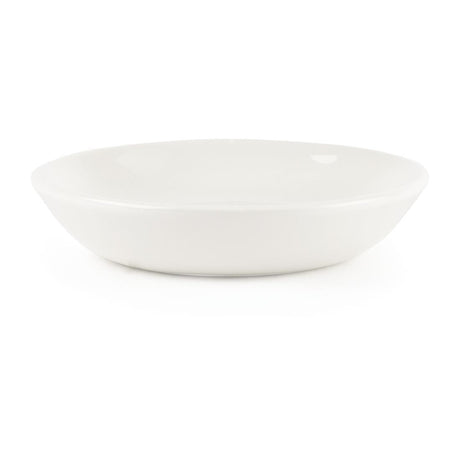 Churchill Plain Whiteware Butter Dish (Pack of 24) - P876 Churchill Super Vitrified Churchill   