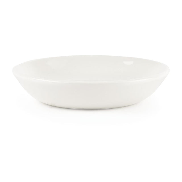 Churchill Plain Whiteware Butter Dish (Pack of 24) - P876 Churchill Super Vitrified Churchill   