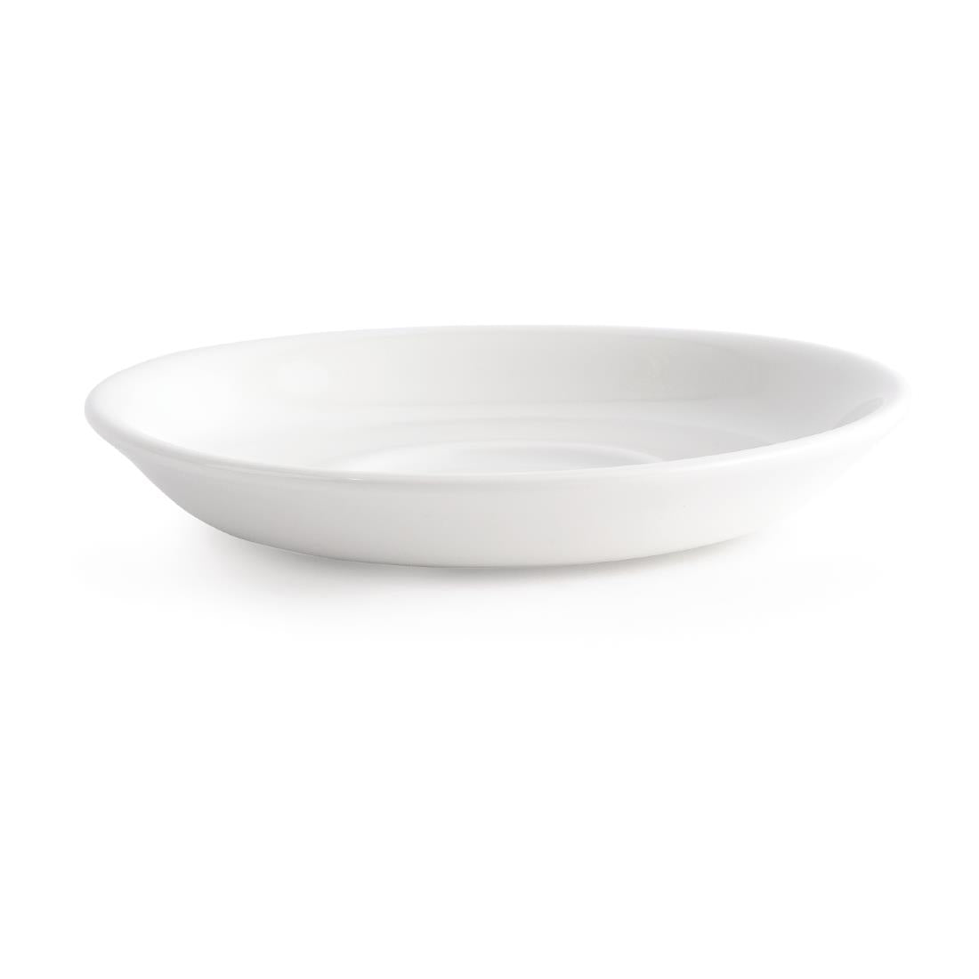 Churchill Plain Whiteware Saucers 114mm (Pack of 24) - P881 Churchill Super Vitrified Churchill   