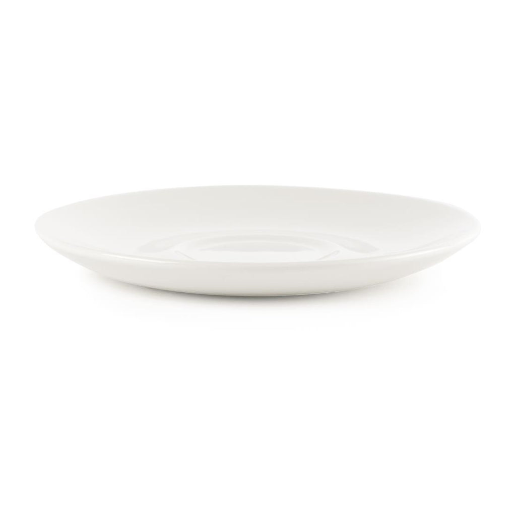 Churchill Plain Whiteware Saucers 160mm (Pack of 24) - P884 Churchill Super Vitrified Churchill   