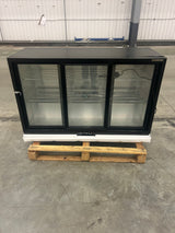 Empire Triple Door Bottle Cooler – B Energy Rated Low 835mm Height Sliding Door Commercial Back Bar Fridge | CL-320SC - Graded Item