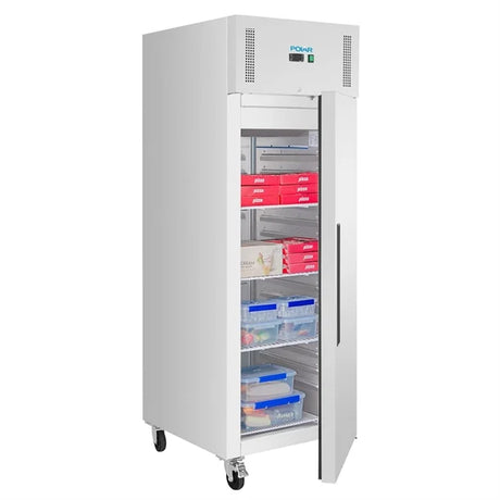 Polar G-Series Forced Air Upright Freezer 600Ltr Stainless Steel | PG593 Refrigeration Uprights - Single Door Polar