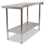 Empire 1500mm Premium Stainless Steel Wall Prep Table with Undershelf & Upstand Kitchen Bench - P-SSWT-150 - Graded Item Stainless Steel Wall Tables Empire