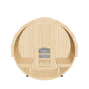 Empire Kove Spruce Barrel Sauna with Front Porch & 6kW Electric Heater | 3–4 Person Outdoor Cabin | KOVE-BAR4 Outdoor Barrel Electric Heated Saunas KOVE